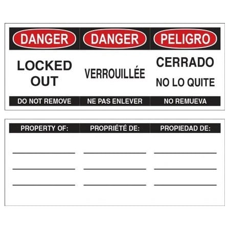 Accuform STOPOUT PLASTIC PADLOCK DANGER KDL801 KDL801